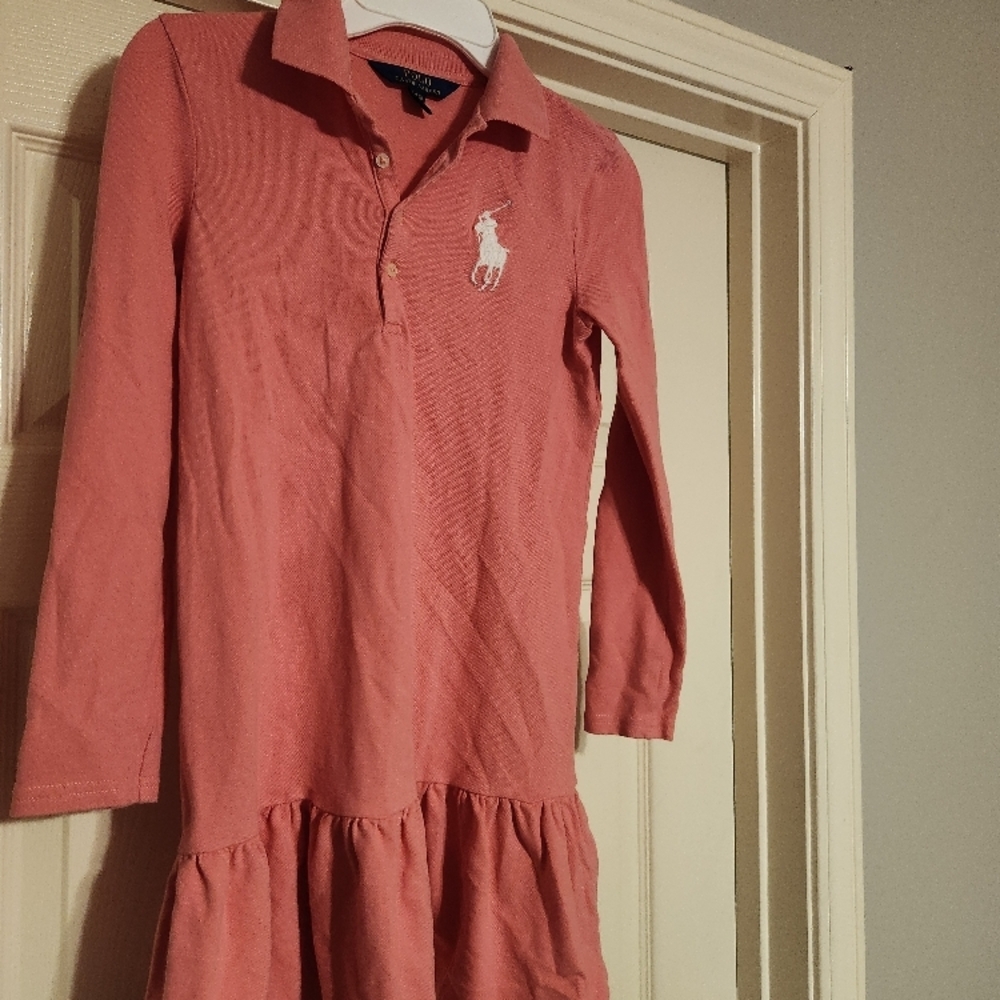Ralph Lauren Pink Long Sleeve Dress